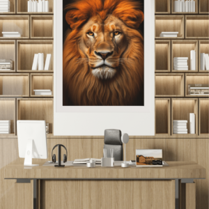 Leão Majestoso para Ambientes Sofisticados