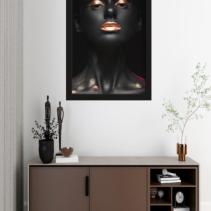 "Beleza Enigmática: A Arte do Contraste"