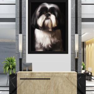 Elegância Canina no Hall de Entrada