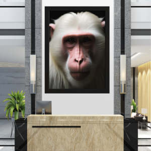 "Reflexões da Natureza: A Serenidade do Macaco"