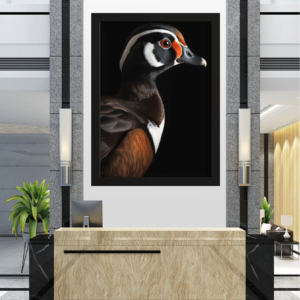 "Elegância Selvagem: O Retrato do Pato-Carolina"