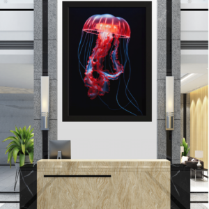 "Dança Abissal: A Elegância Luminosa das Profundezas"