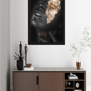 "Ouro e Ébano: A Beleza da Contraste"