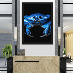 "Azul Profundo: A Majestade do Caranguejo Marinho"