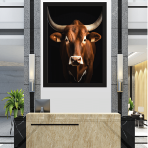 "O Olhar do Touro: Força e Elegância em Destaque"