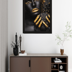 "Elegância em Preto e Dourado"